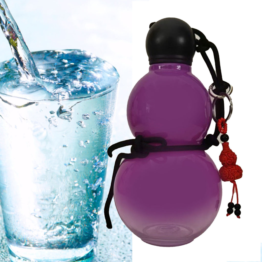 Gourd Style Water Bottle PC 800ml Insulated Chinese Retro Portable Sports Water Bottle For Men Women Purple - Image 4