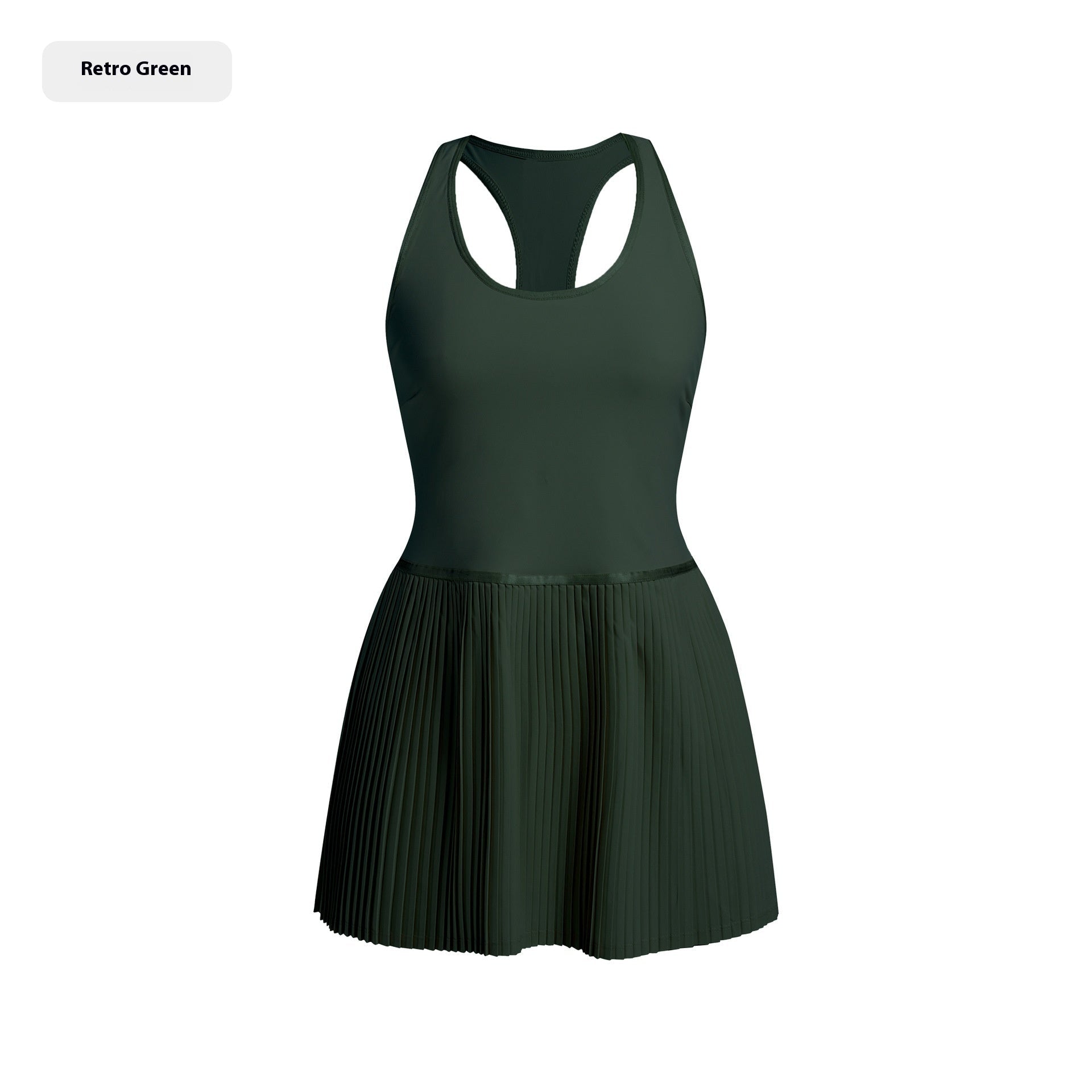 Court Queen Tennis Dress with Built-in Bra & Shorts