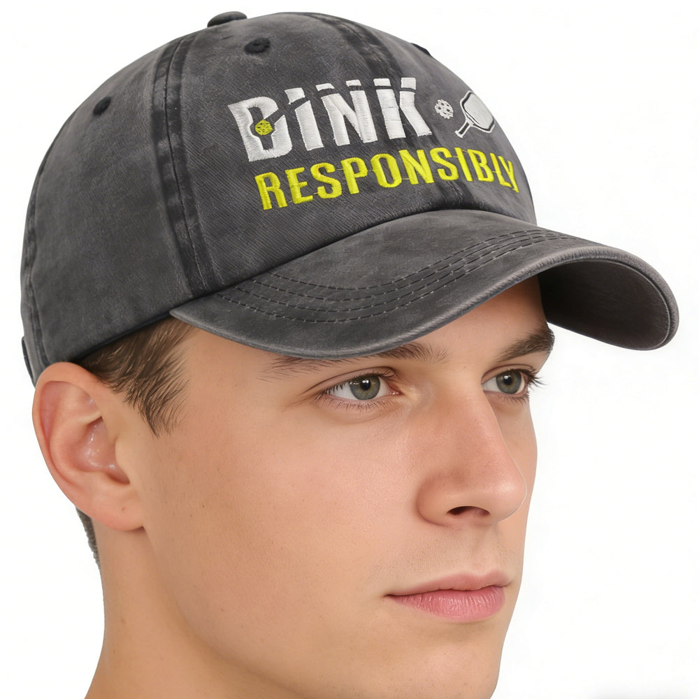 2pcs Pickleball Hat For Men Women, Adjustable Embroidered Wash Cotton Baseball Cap - Image 3