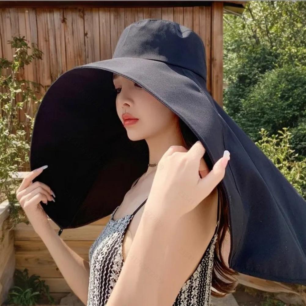 Beach Sun Hat, Neck UV Protection Sun Hat - Image 4