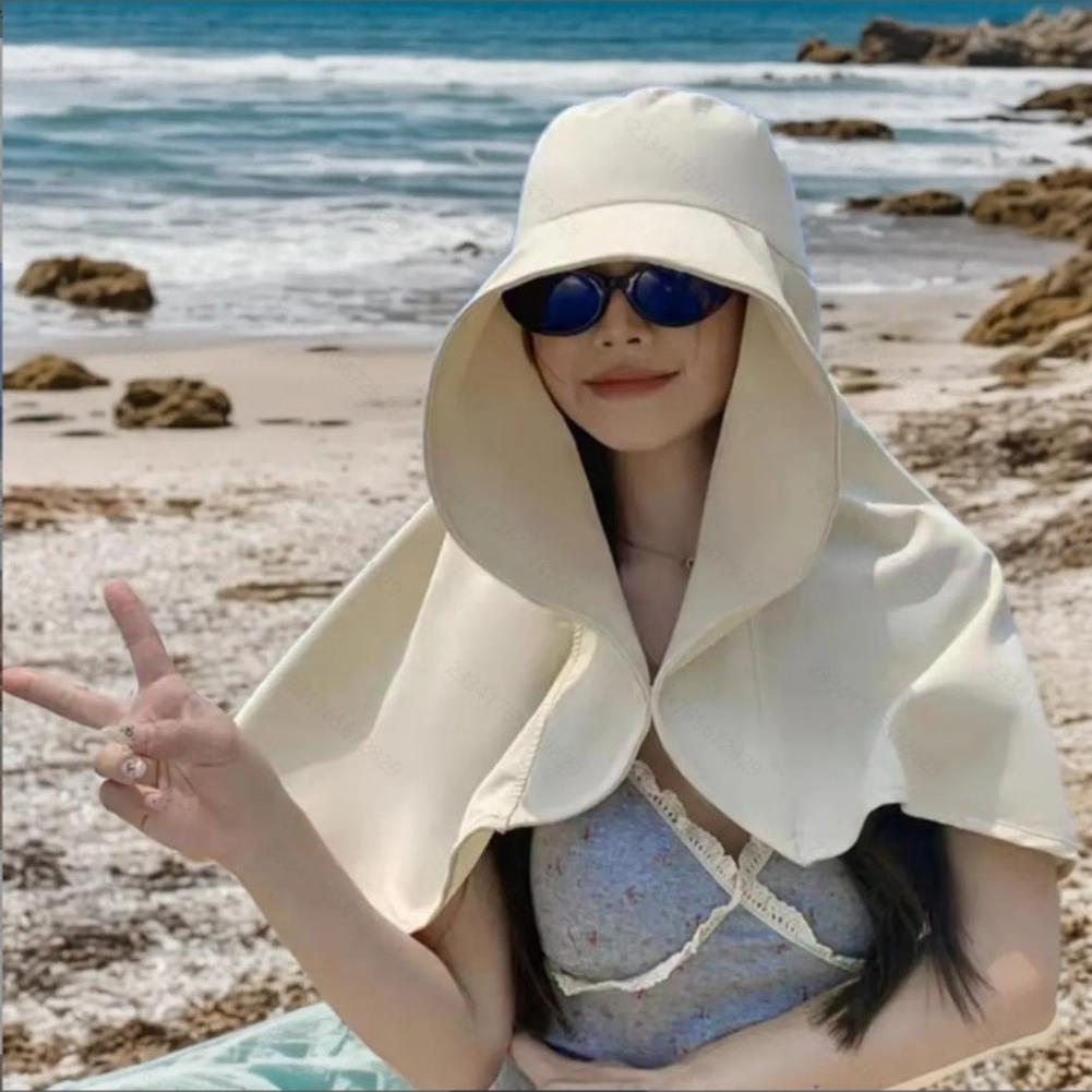 Beach Sun Hat, Neck UV Protection Sun Hat - Image 2