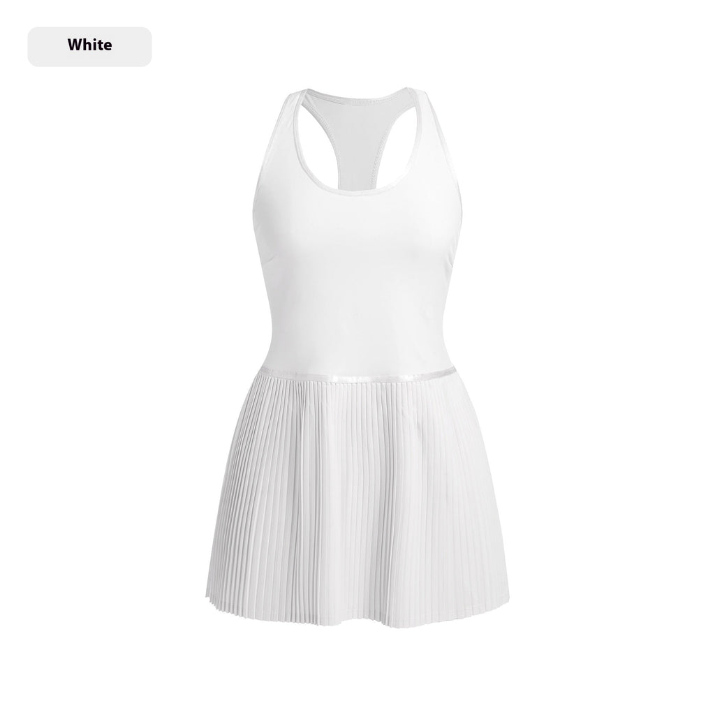 Court Queen Tennis Dress with Built-in Bra & Shorts