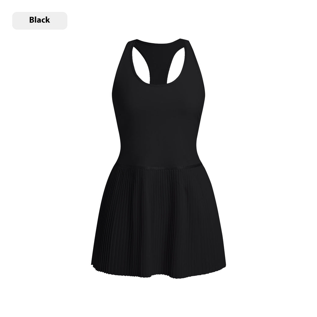 Court Queen Tennis Dress with Built-in Bra & Shorts