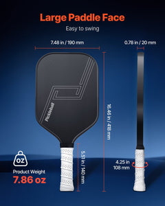 Pro Carbon Honeycomb Pickleball Paddle – Tournament Edition