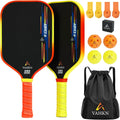 Pickleball Paddles |16MM Carbon Fiber Pickleball Paddle | High-Spin Textured Surface & Vibrant Gradient Edge | USAPA Approved Racket for Ultimate Power,Control & Precision