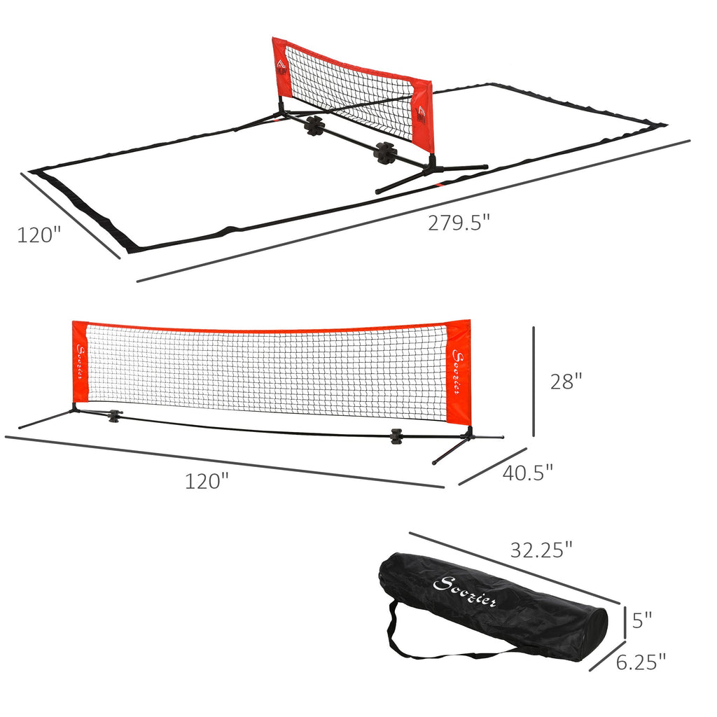 GearPickle™ Portable Driveway Pickleball Net System (Regulation Size)