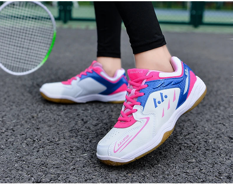 Men's Badminton and Volleyball Shoes - Wear-Resistant Microfiber Court Sneakers for Training and Outdoor Sports