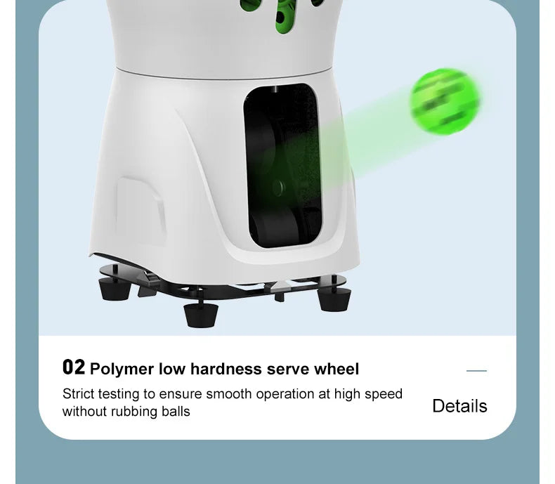 PUSUN PP-Mini Pro Pickleball Machine with App & Remote Control