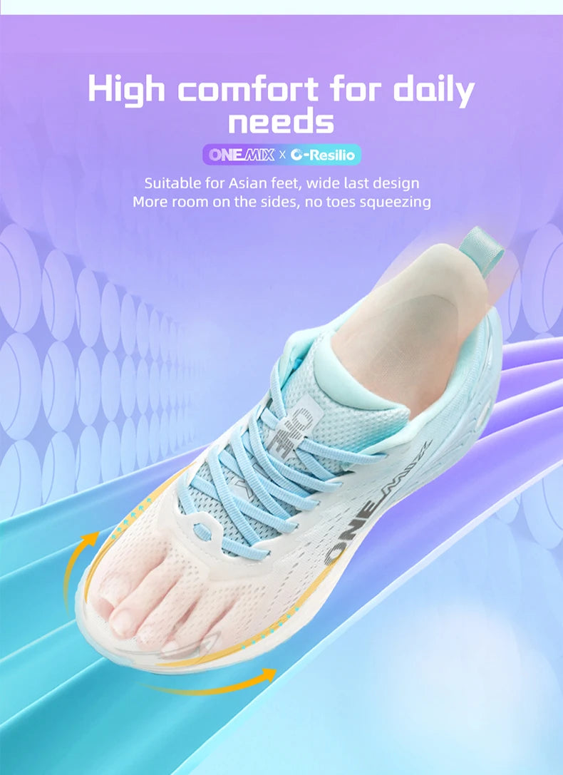 ONEMIX Breathable Running Shoes - Lightweight Cushion Sneakers for Gym, Jogging and Outdoor Sports, EU 35-47