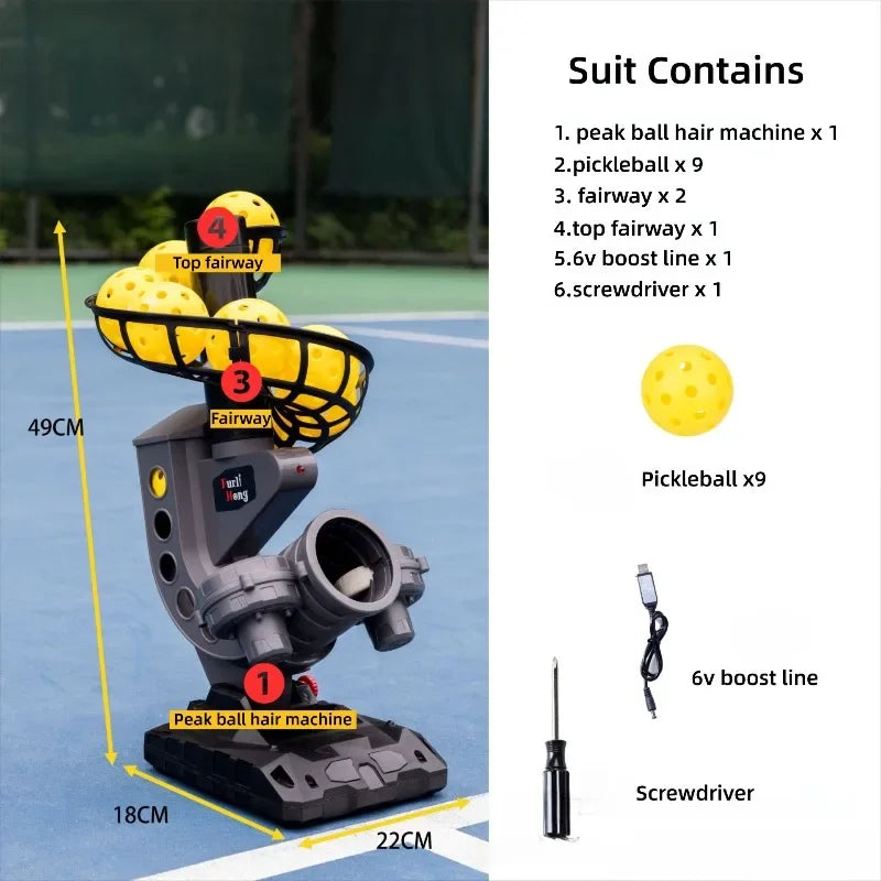 Compact Auto Pickleball Serving Machine for Practice