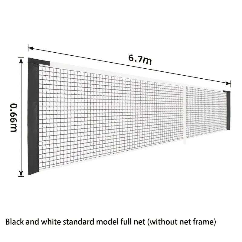 Portable Pickleball Net System, 6.7m Standard Size with Storage Bag