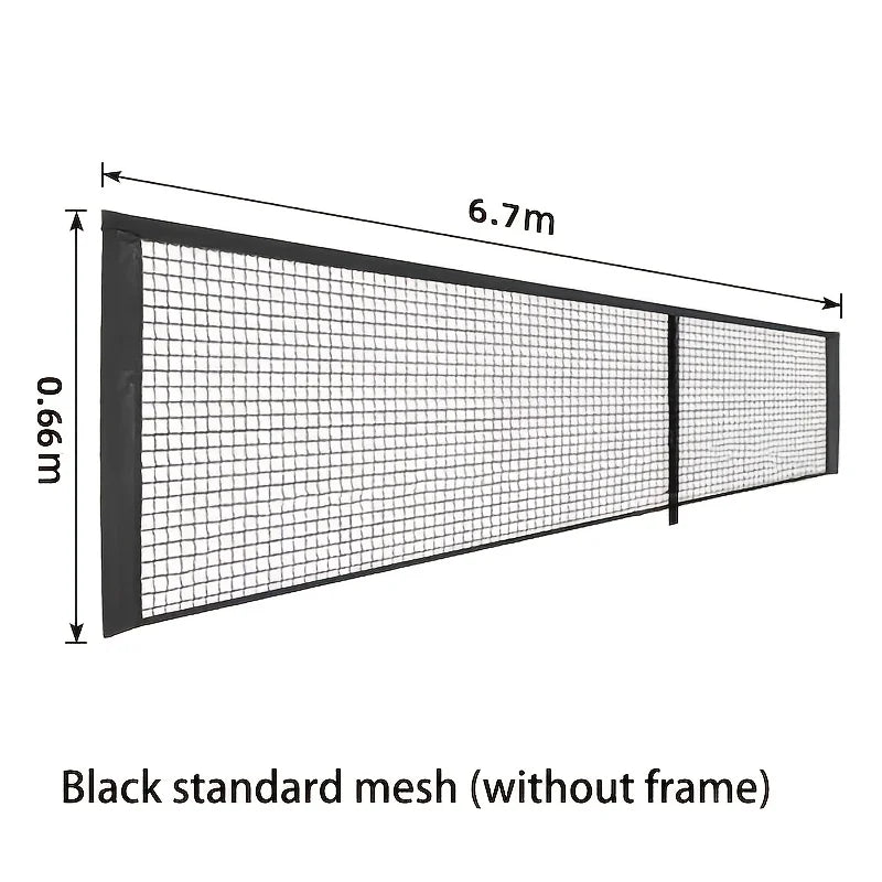 Portable Pickleball Net System, 6.7m Standard Size with Storage Bag