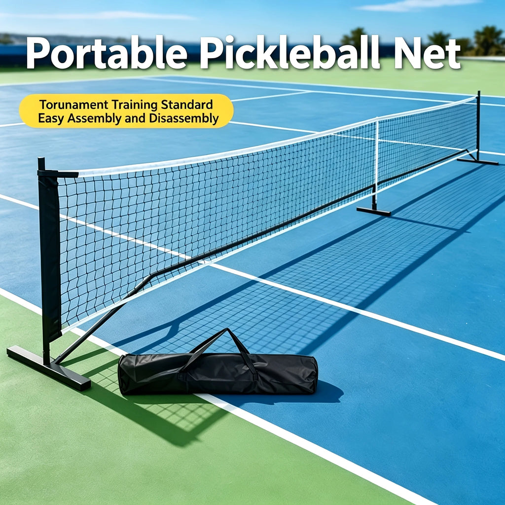 Portable Pickleball Net System, 6.7m Standard Size with Storage Bag