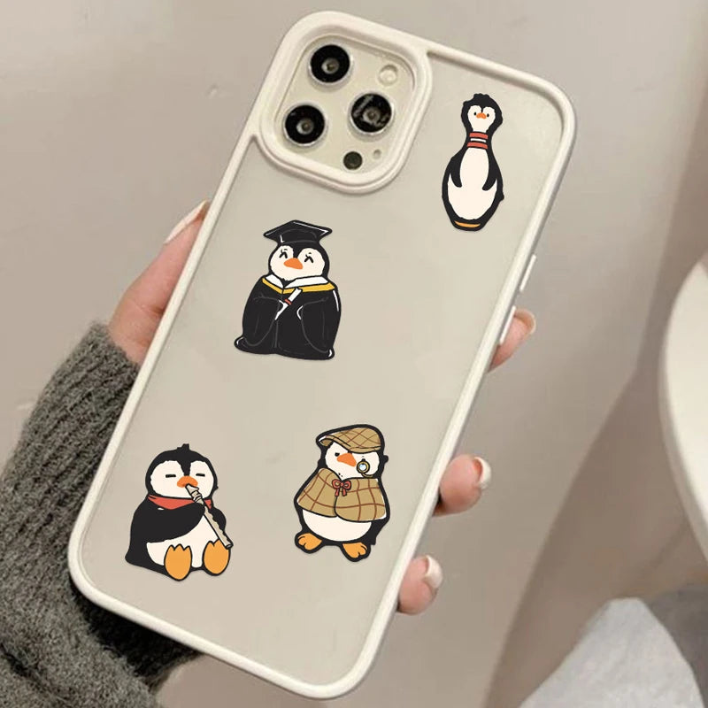 Cute Pingu Stickers 50 Pack - Waterproof DIY Decals for Phone Laptop Skateboard Luggage