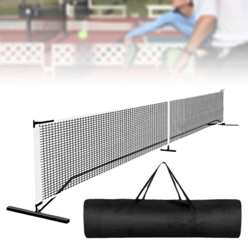 Portable Pickleball Net System, 22 Ft Metal Frame with Carrying Bag