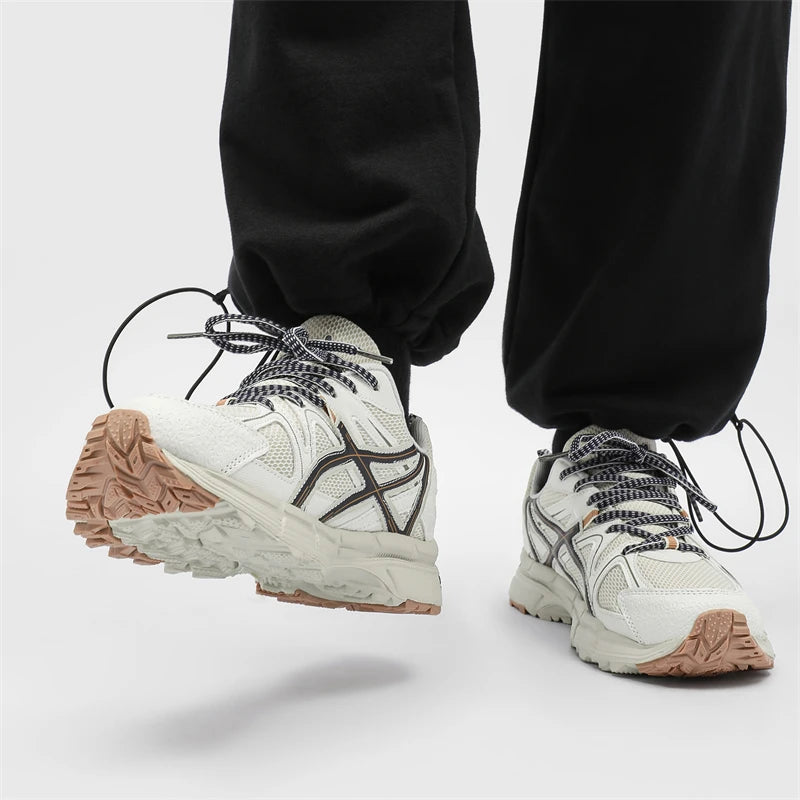 Men's Breathable Blade Sneakers - Lightweight Lace-Up Casual Running Shoes for Walking, Jogging and Outdoor Sports