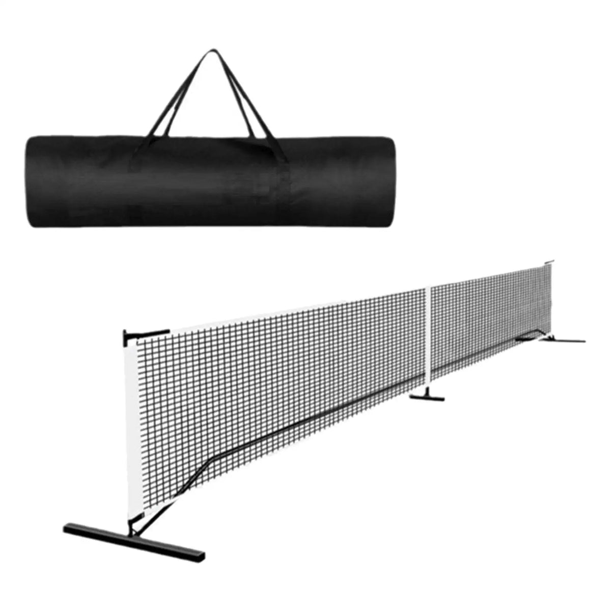 Portable Pickleball Net System, 22 Ft Metal Frame with Carrying Bag
