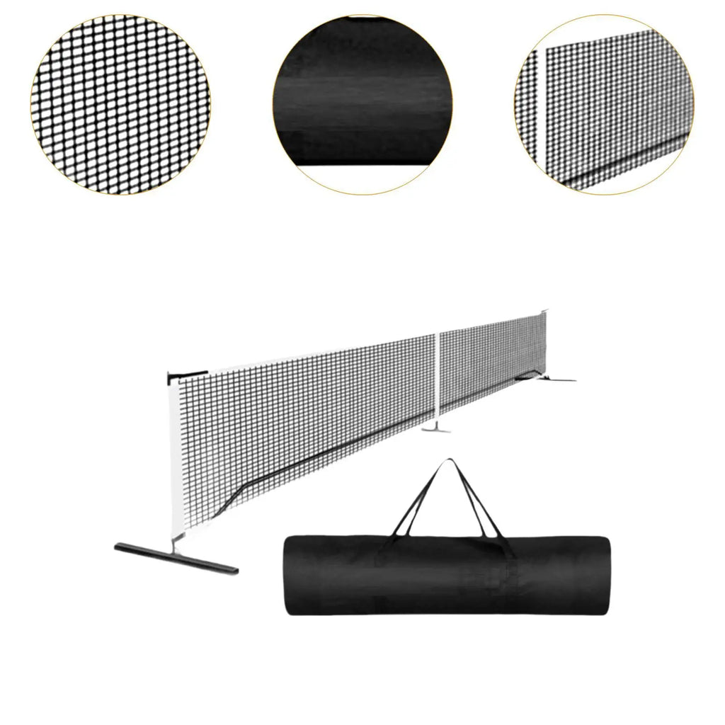 Portable Pickleball Net System, 22 Ft Metal Frame with Carrying Bag
