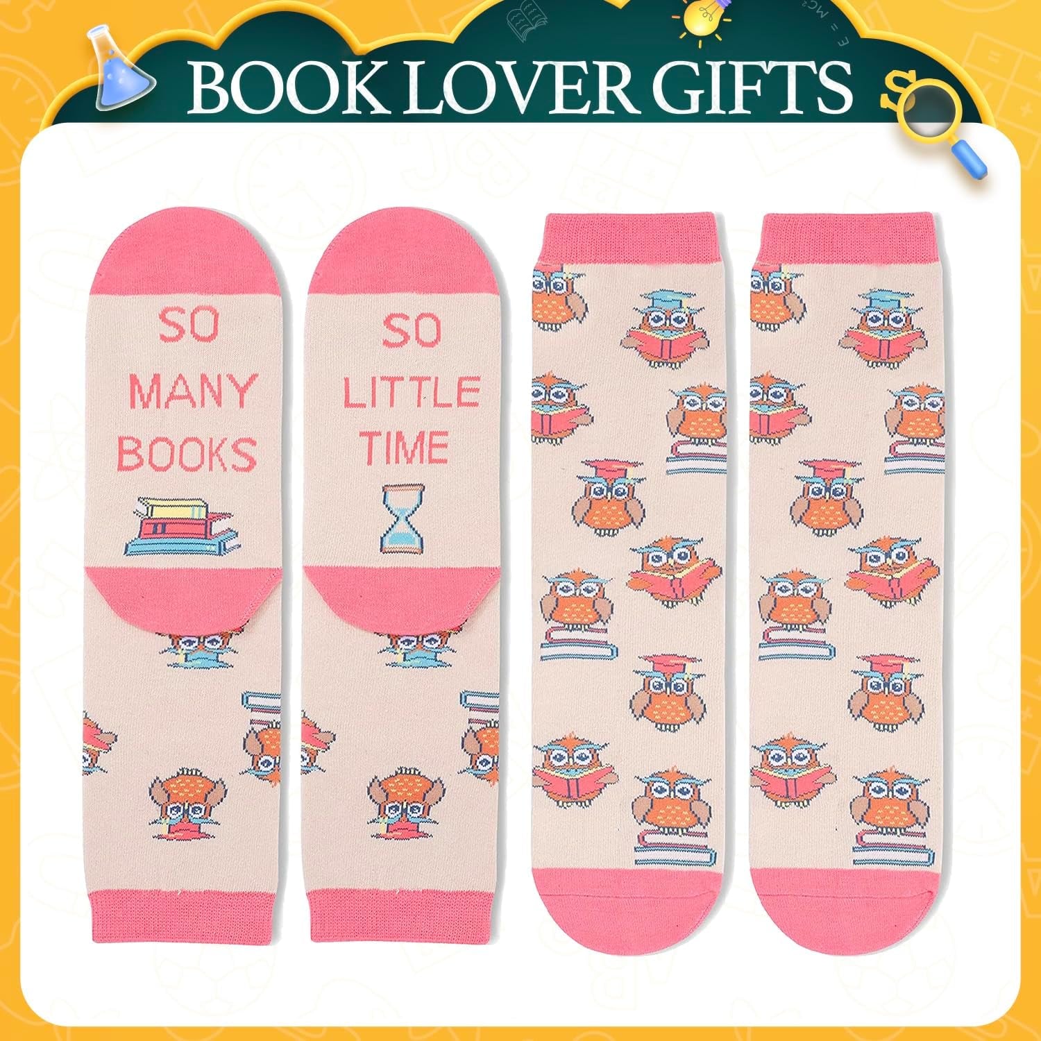 School Gift Ideas - Funny Graduation Big Dill Pickle Socks Book Lover Gifts