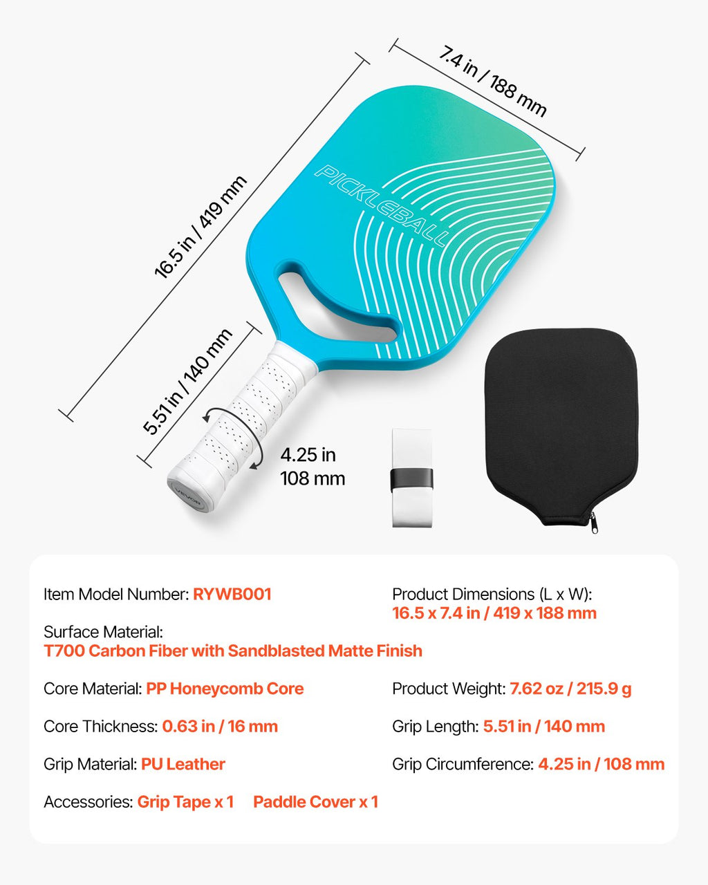 GearPickle™ AeroDrive Performance Paddle (Power Series)