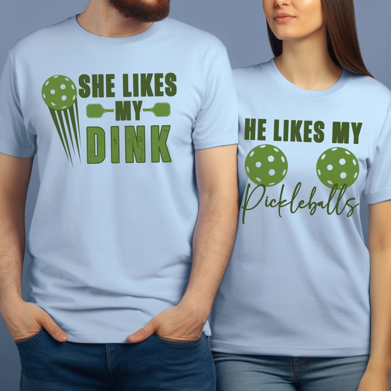Pickleball Couple Shirt, Funny Pickleball T-Shirt, Funny Couples Shirts, Matching Pickle Ball Team, Couple Tee Gift for Pickleball Player